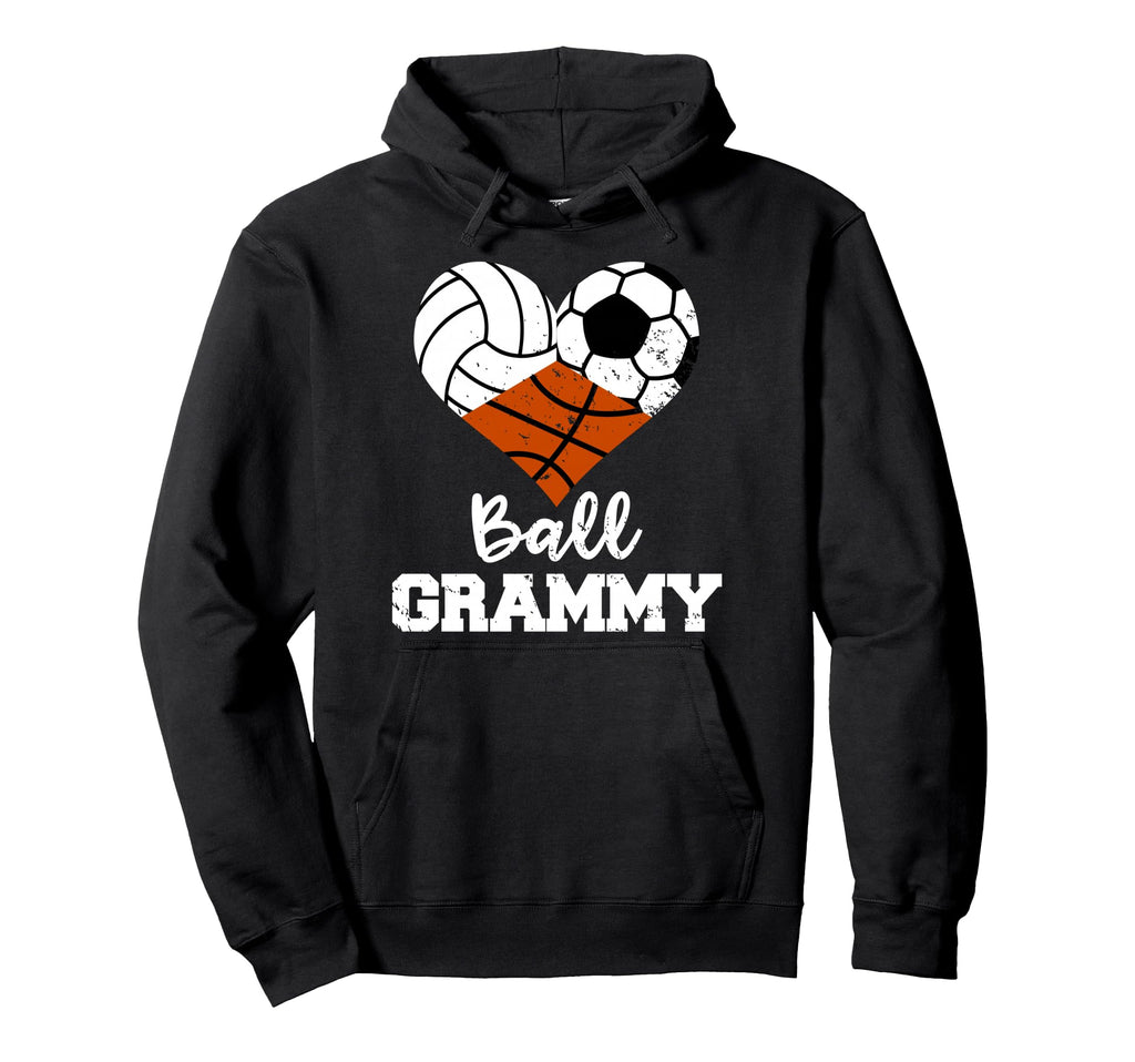 Ball Grammy Heart Funny Volleyball Hoodie - Novelty Apparel for Adults