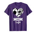 Mom Life Heart Funny Soccer Hockey T-Shirt - Aesthetic Graphic for Adults