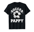 Soccer Pappy Soccer Ball Distressed T-Shirt - Custom Art Print for Adults