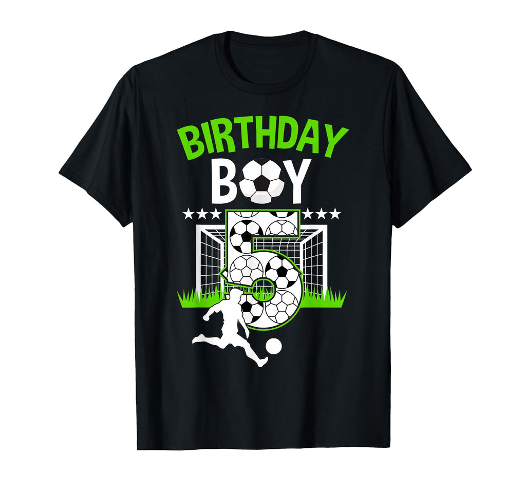 Birthday Soccer 5 Year Old Who Loves T-Shirt - Unique Graphic Unisex