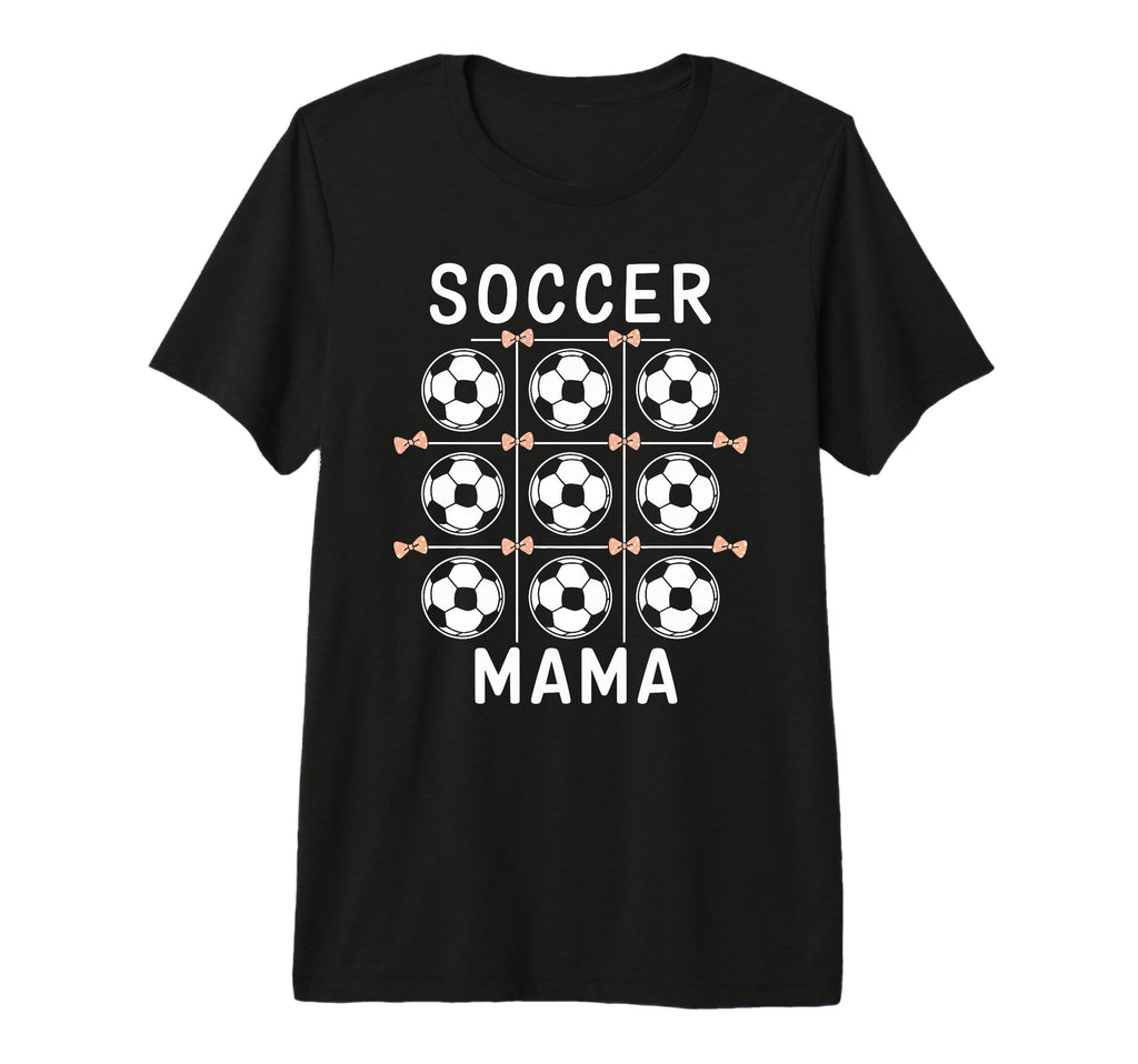 Soccer Mama Coquette Bow Soccer Mom Bow T-Shirt - Graphic Print Men Women