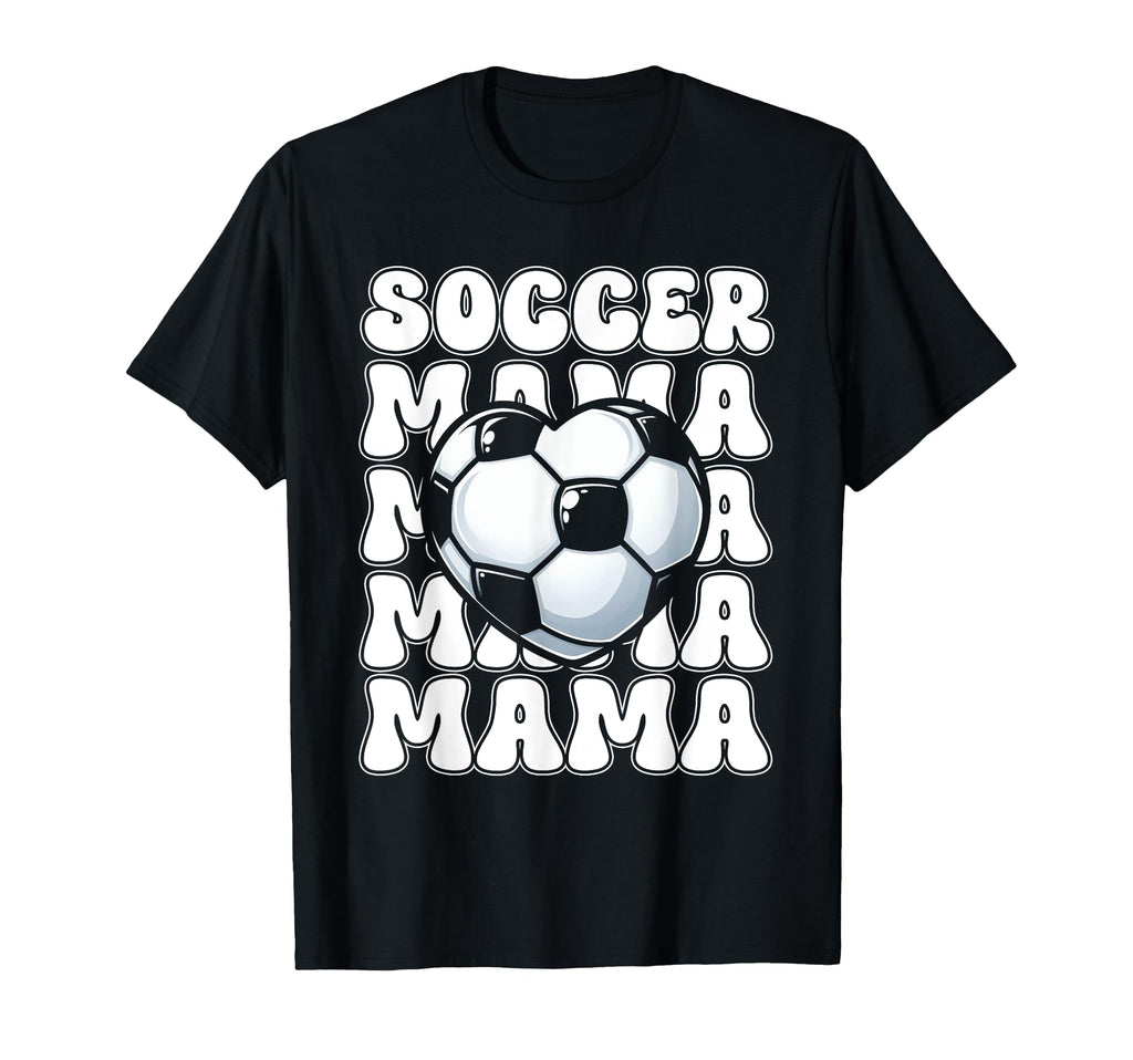 Soccer Mom Football Mama Soccer Season T-Shirt - Novelty Apparel Unisex