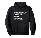 Soccer Mom Football Auntie Weekends Hoodie - Trendy Graphic for Adults