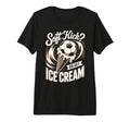Soft Kick Go Get Ice Cream Soccer Joke T-Shirt - Graphic Print Men Women