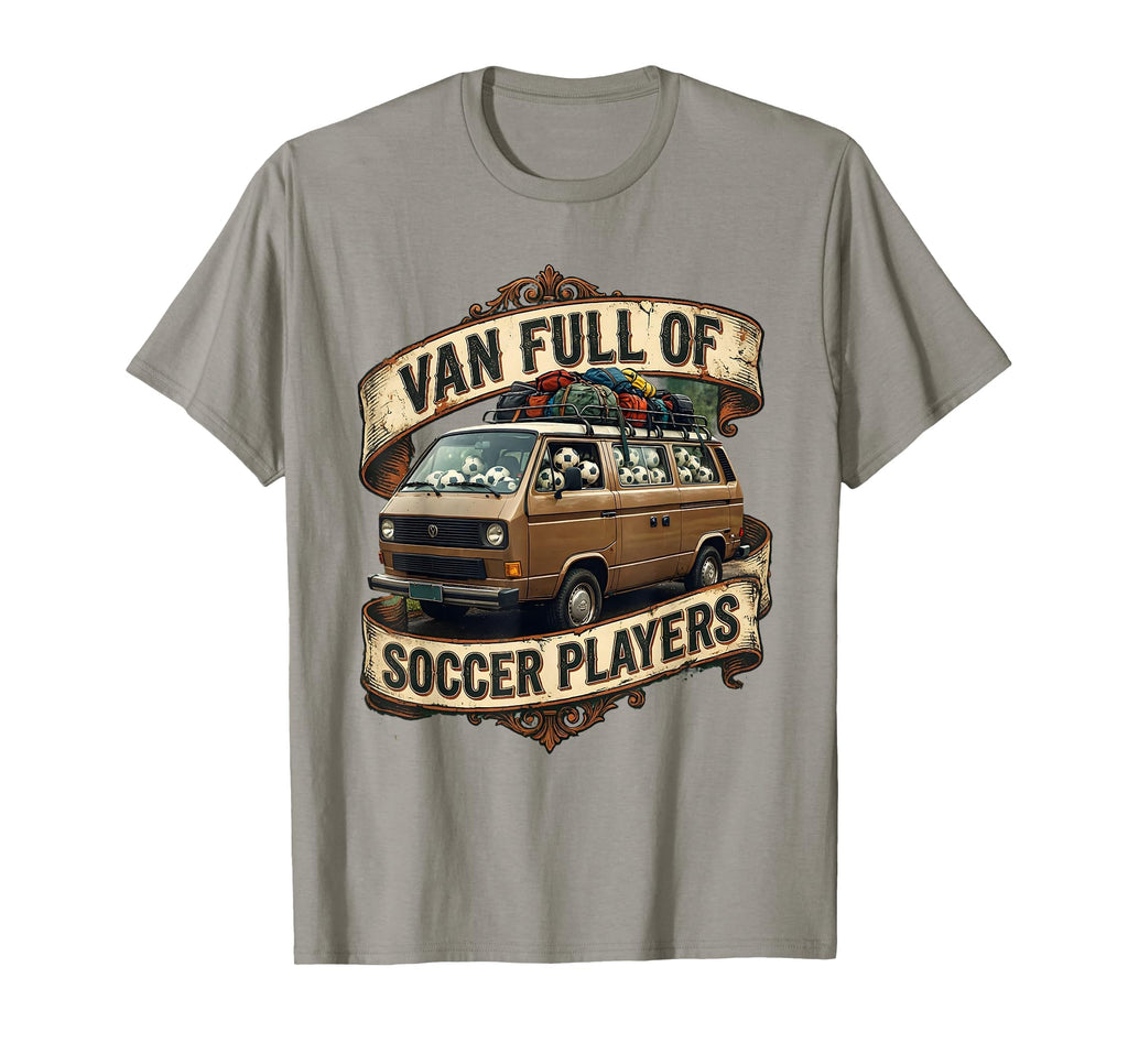 Van Full Soccer Players Soccer Mom T-Shirt - Unique Graphic Unisex