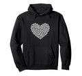 Heart Shaped Soccer Ball Artwork Hoodie - Casual Everyday Wear Men Women