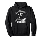 Lifes About Goals And Assists Soccer Hoodie - Unique Graphic for Adults