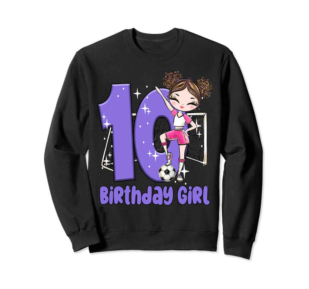 10Th Birthday Soccer Party Ten Sweatshirt - Streetwear Style for Adults