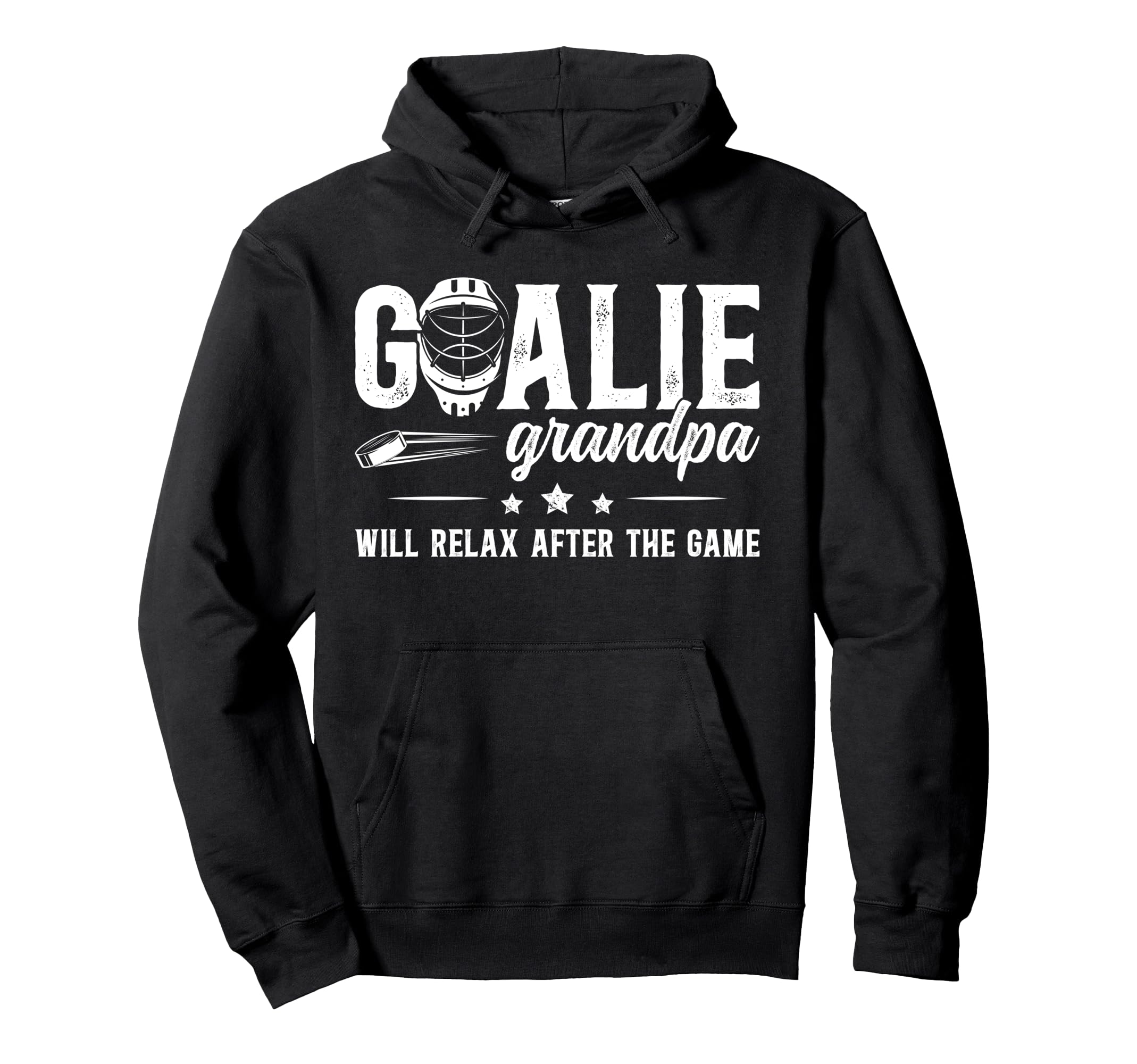 Funny Hockey Goalie Grandpa Ice Hockey Hoodie - Novelty Apparel Unisex