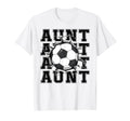 Soccer Aunt Cracked Wall Family Matching T-Shirt - Graphic Print Men Women