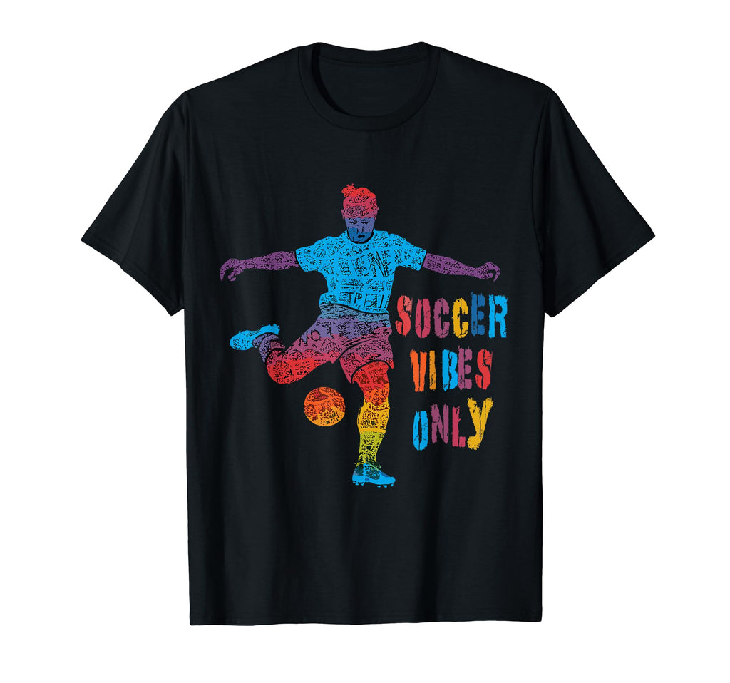 Vibrant Soccer Vibes Only Colorful T-Shirt - Streetwear Style Men Women