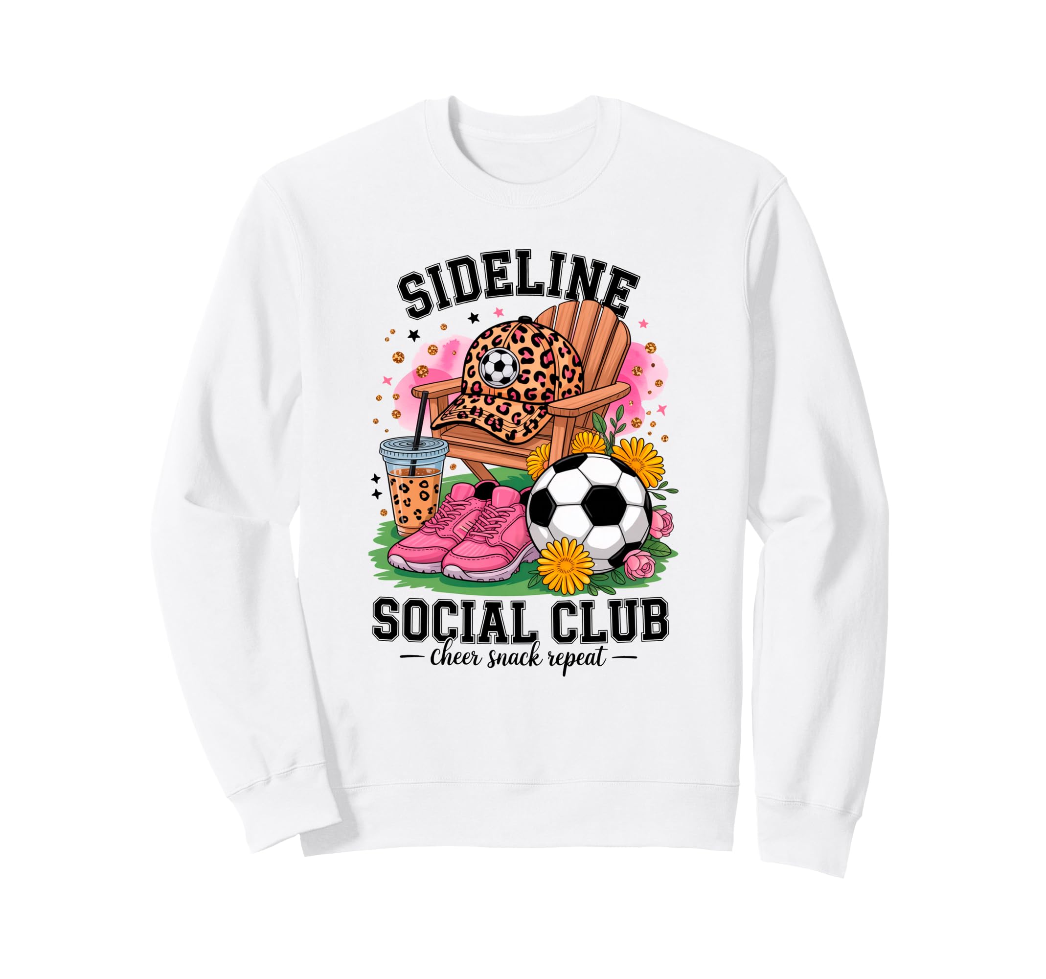 Sideline Social Club Soccer Mom Sweatshirt - Fun Novelty Design Unisex