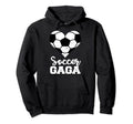 Soccer Gaga Funny Soccer Heart Grandma Gaga Hoodie - Novelty Apparel Unisex
