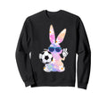 Groovy Easter Bunny Soccer Easter Sweatshirt - Custom Art Print Men Women