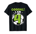 4 Year Old Birthday Soccer Themed 4Thb T-Shirt - Unique Graphic for Adults