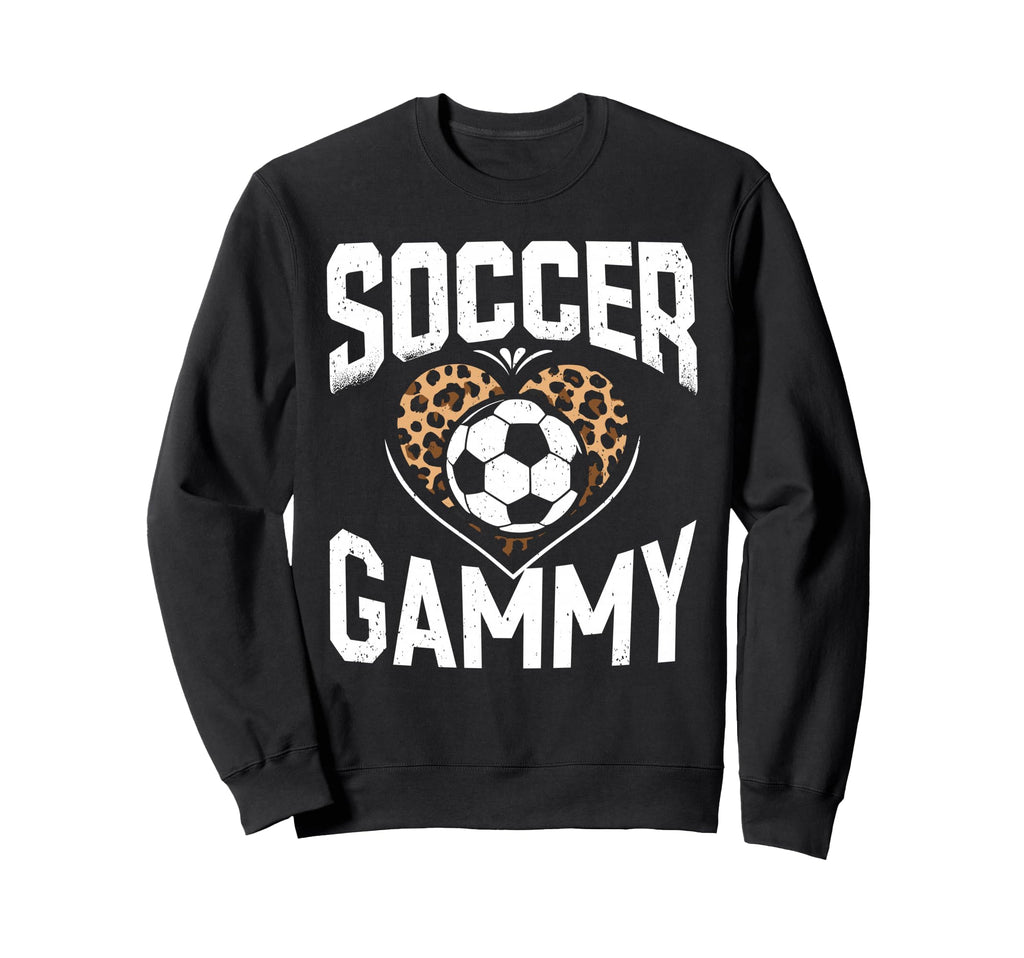 Soccer Gammy Leopard Heart Sweatshirt - Minimalist Print Unisex