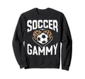Soccer Gammy Leopard Heart Sweatshirt - Minimalist Print Unisex
