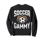 Soccer Gammy Leopard Heart Sweatshirt - Minimalist Print Unisex