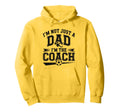 Soccer Dad Coach Funny Coaching Fathers Day Hoodie - Trendy Graphic Unisex