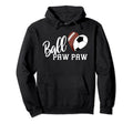 Ball Paw Paw Heart Funny Football Hoodie - Casual Everyday Wear Men Women