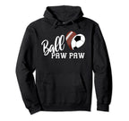 Ball Paw Paw Heart Funny Football Hoodie - Casual Everyday Wear Men Women