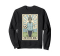 Soccer Mom Tarot Card Soccer Sweatshirt - Fun Novelty Design for Adults