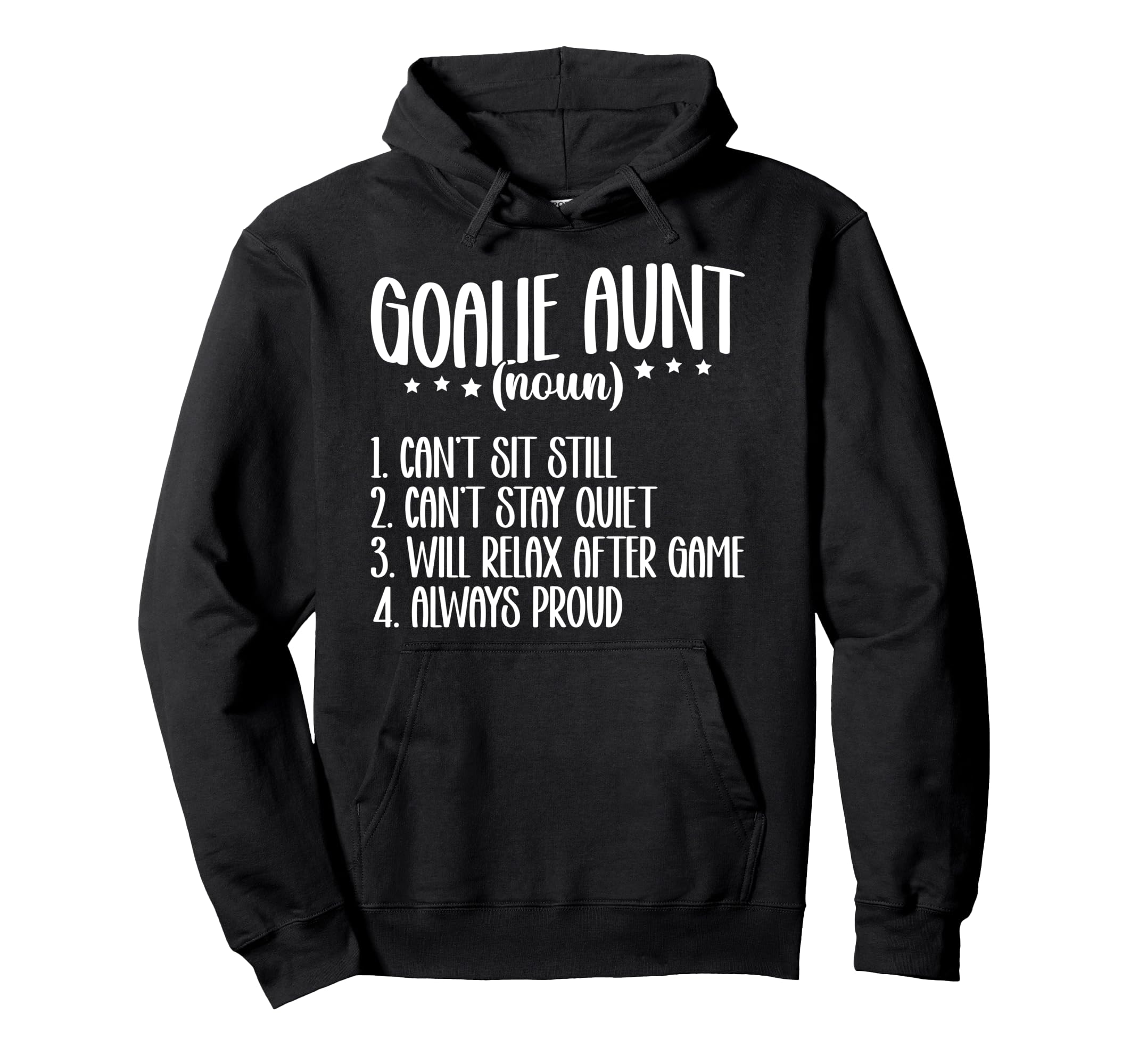 Hockey Goalie Aunt Definition Hockey Hoodie - Novelty Apparel Men Women