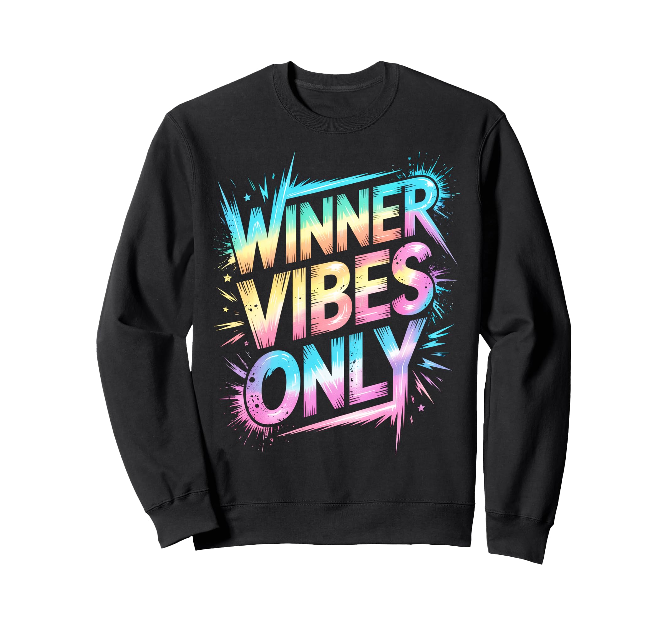 Winner Vibes Only Sweatshirt - Casual Everyday Wear for Adults