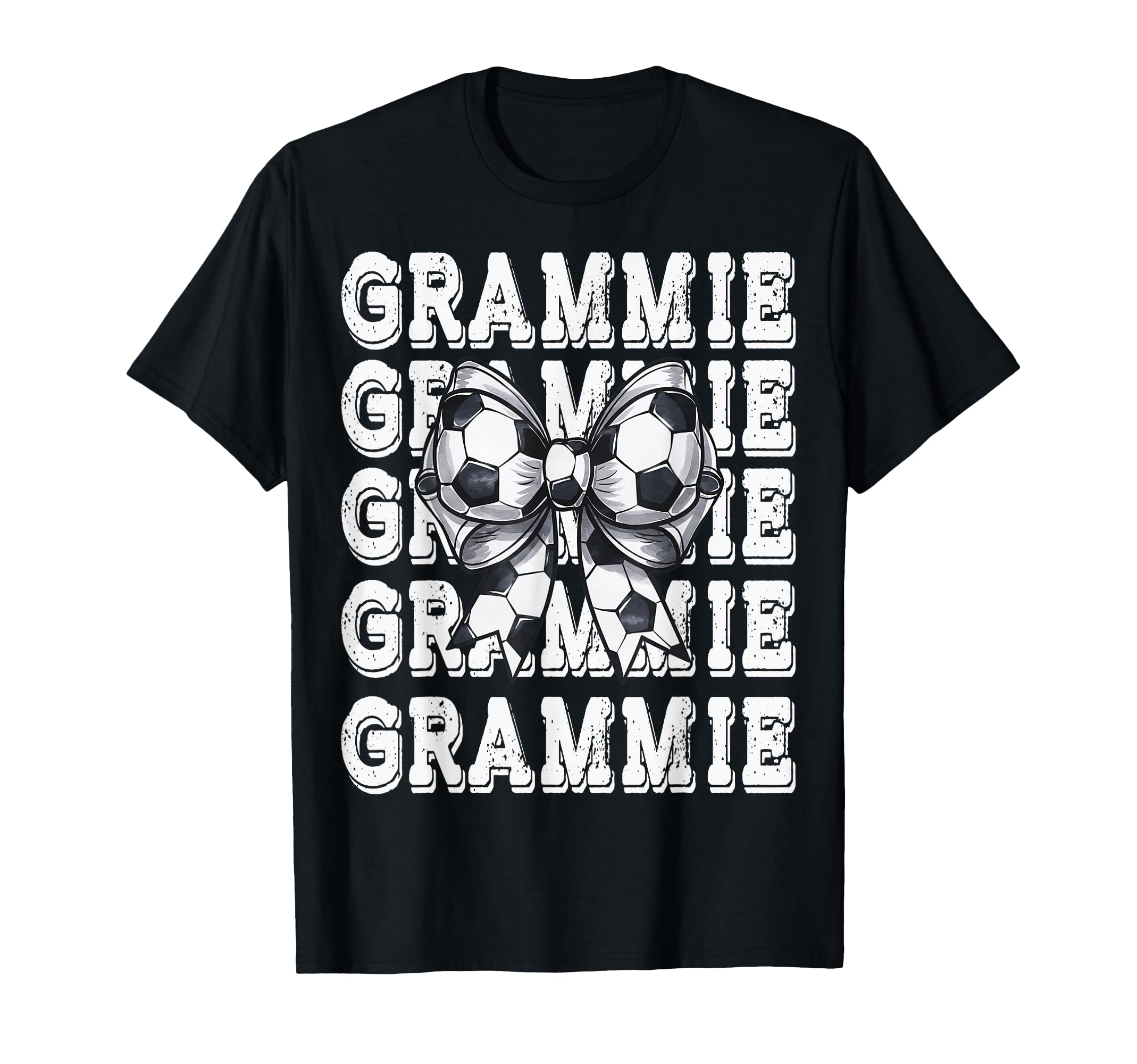 Coquette Soccer Grammie Matching Family T-Shirt - Minimalist Print Unisex