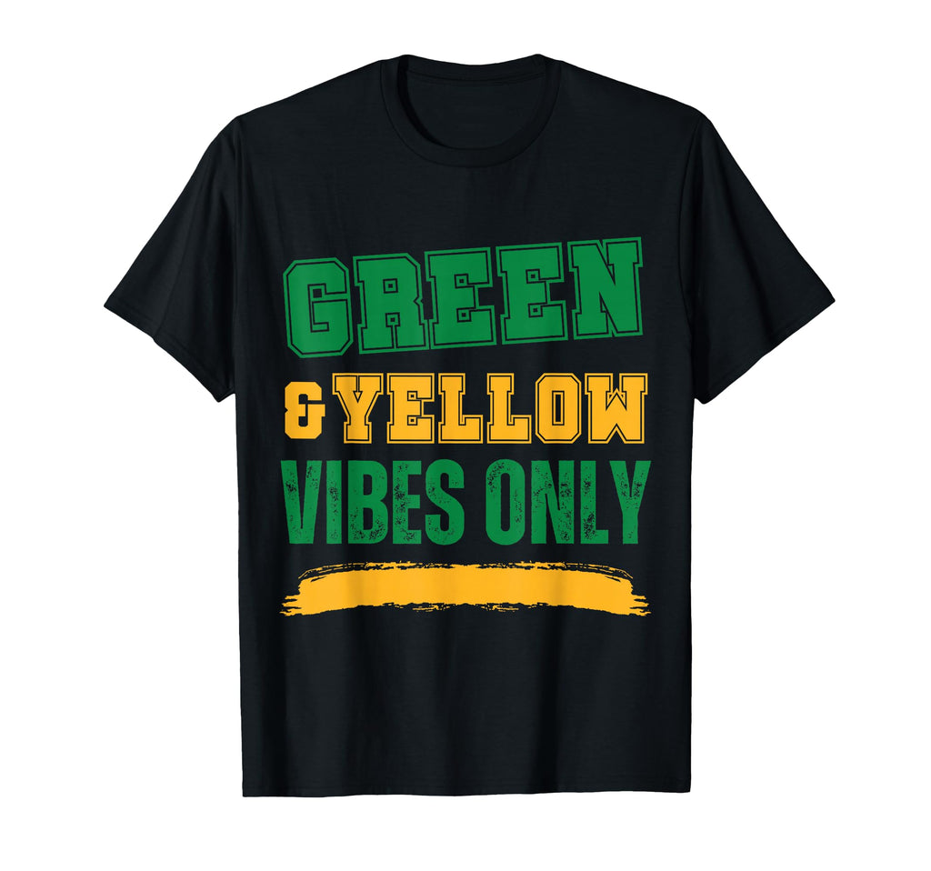 Green And Yellow Game Day T-Shirt - Novelty Apparel Men Women