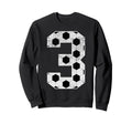 3Rd Birthday Party Three 3 Year Sweatshirt - Custom Art Print for Adults