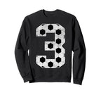 3Rd Birthday Party Three 3 Year Sweatshirt - Custom Art Print for Adults