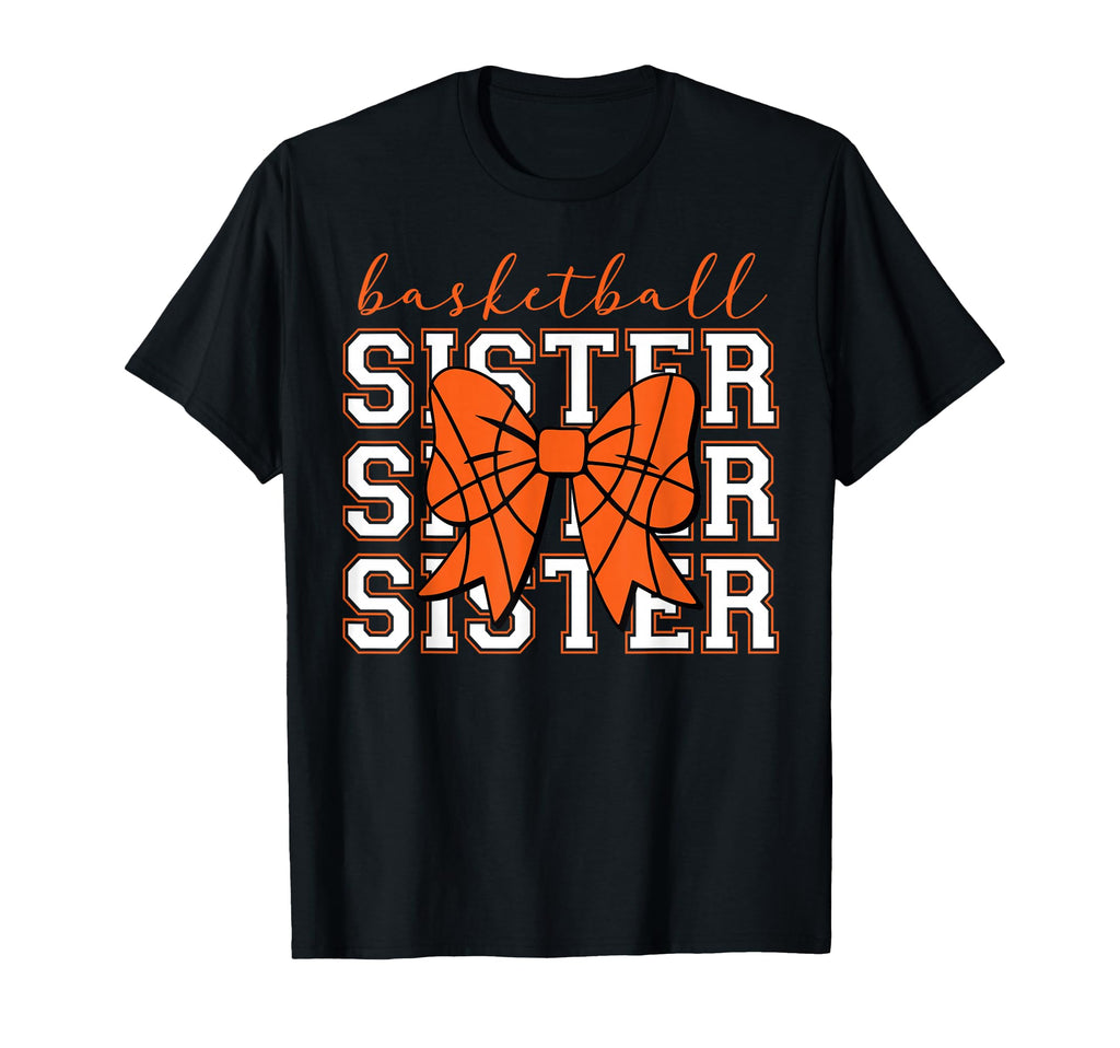 Basketball Sister Sport Lover Sister T-Shirt - Minimalist Print Men Women