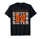Basketball Sister Sport Lover Sister T-Shirt - Minimalist Print Men Women