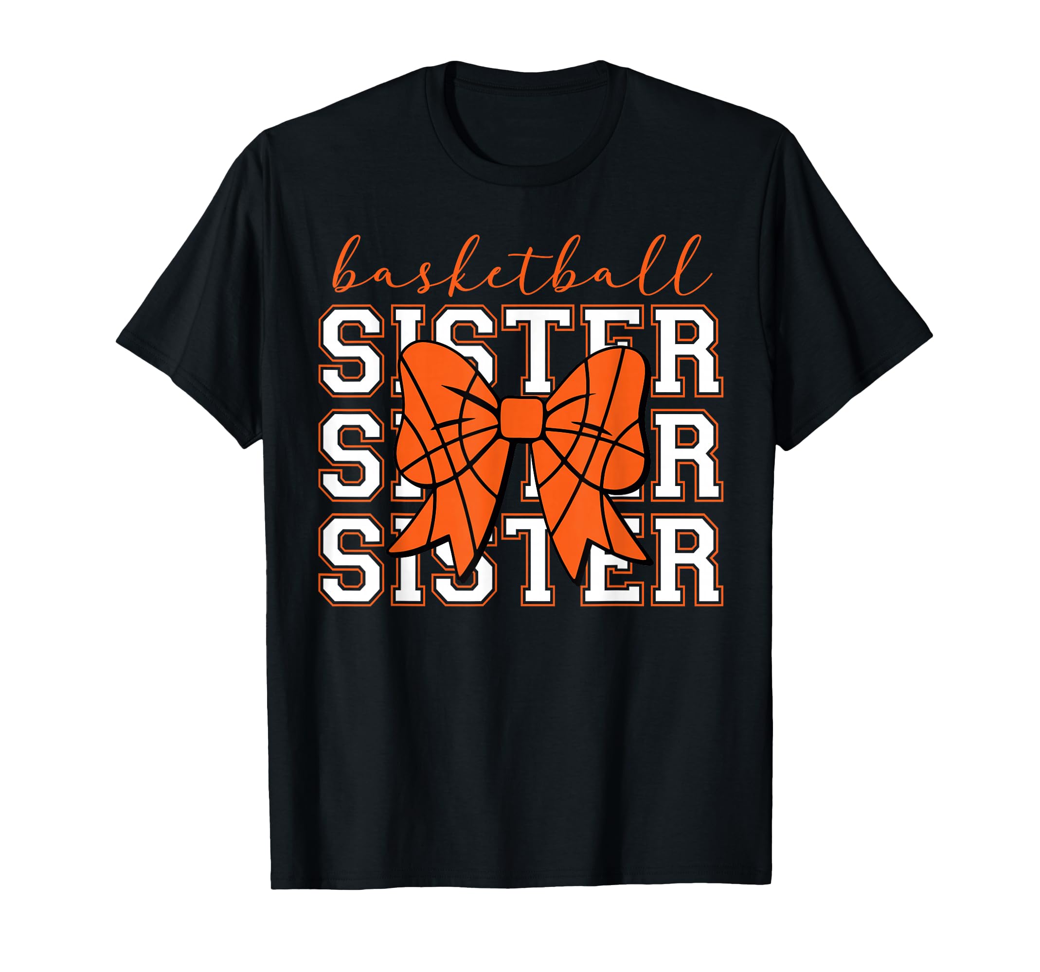 Basketball Sister Sport Lover Sister T-Shirt - Minimalist Print Men Women