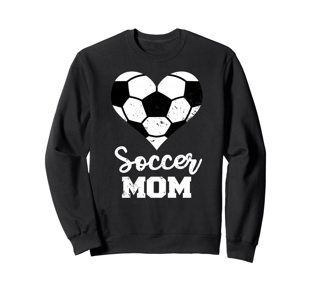 Soccer Mom Heart Funny Soccer Sweatshirt - Minimalist Print Men Women