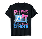 Keeper Gender Goals Or Bows Gender T-Shirt - Fun Novelty Design Unisex