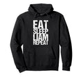 Eat Sleep Liam Repeat Hoodie - Minimalist Print Unisex