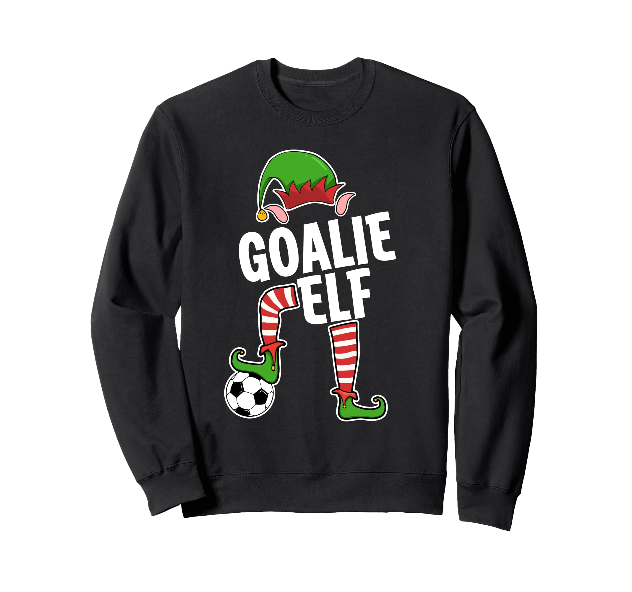 Soccer Elf Goalie Soccer Player Sweatshirt - Aesthetic Graphic for Adults