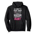 Im Soccer Goalie Aunt Soccer Keeper Hoodie - Minimalist Print for Adults