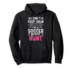 Im Soccer Goalie Aunt Soccer Keeper Hoodie - Minimalist Print for Adults