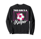 This Is Keeper Goalkeeper Soccer Sweatshirt - Fun Novelty Design for Adults