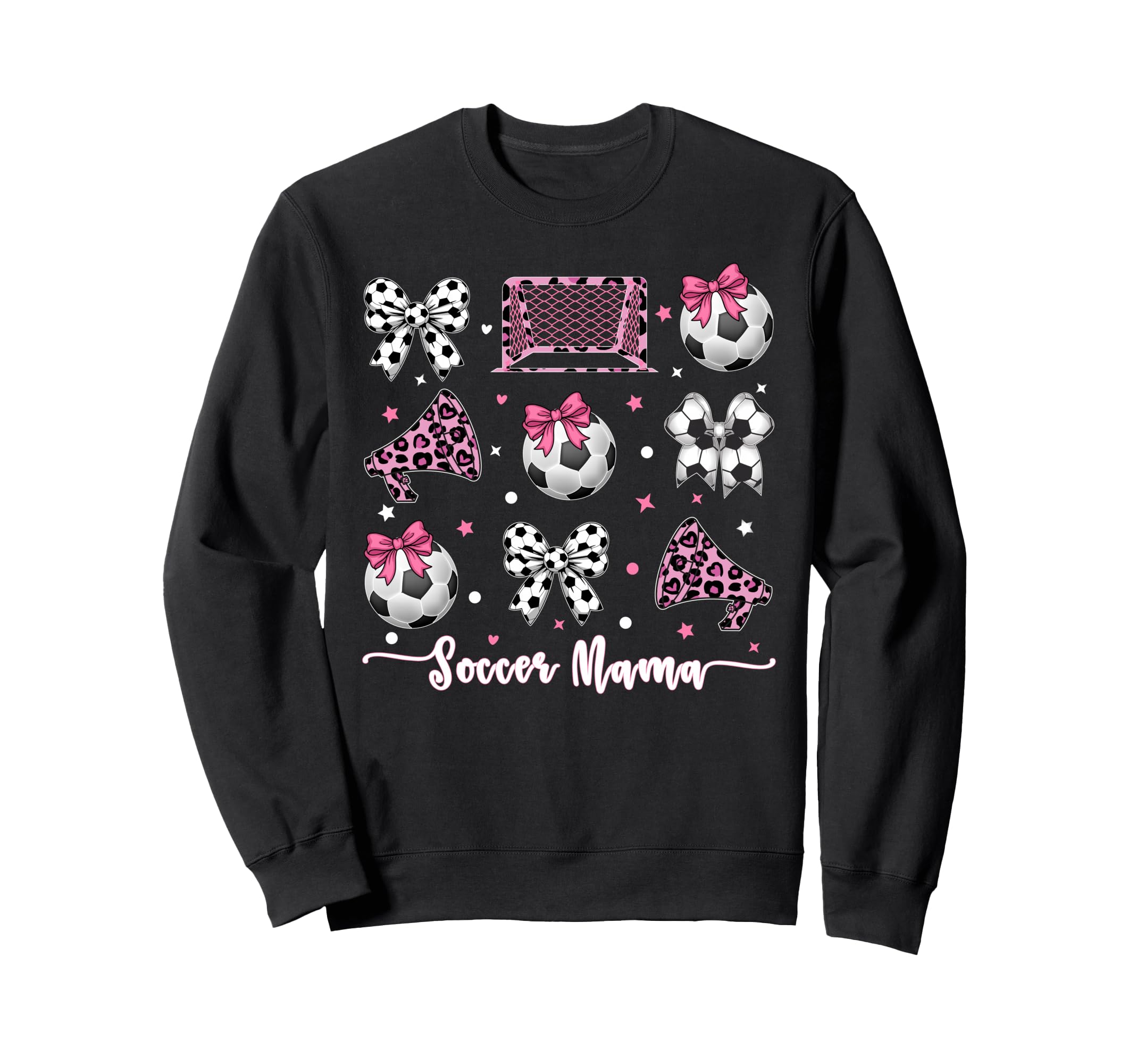 Coquette Bow Soccer Mom Mothers Sweatshirt - Fun Novelty Design for Adults