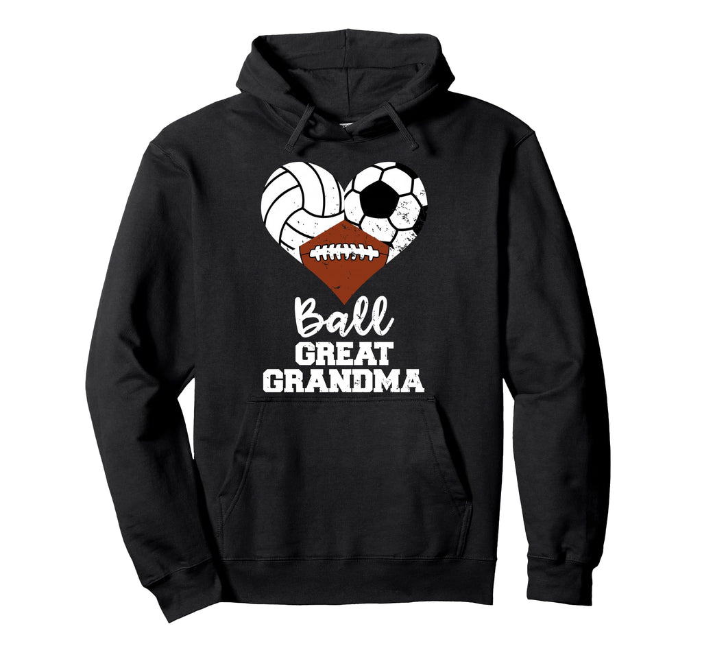Ball Great Grandma Heart Hoodie - Casual Everyday Wear Men Women