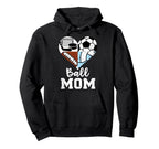 Ball Mom Funny Soccer Football Hoodie - Aesthetic Graphic Unisex