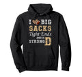 I Love Big Sacks Tight Ends And Strong D Hoodie - Trendy Graphic Unisex
