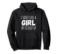 I Shoot Like Basketball Soccer Rifle Hoodie - Custom Art Print for Adults