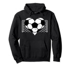 Soccer Goalkeeper Heart Funny Hoodie - Fun Novelty Design for Adults