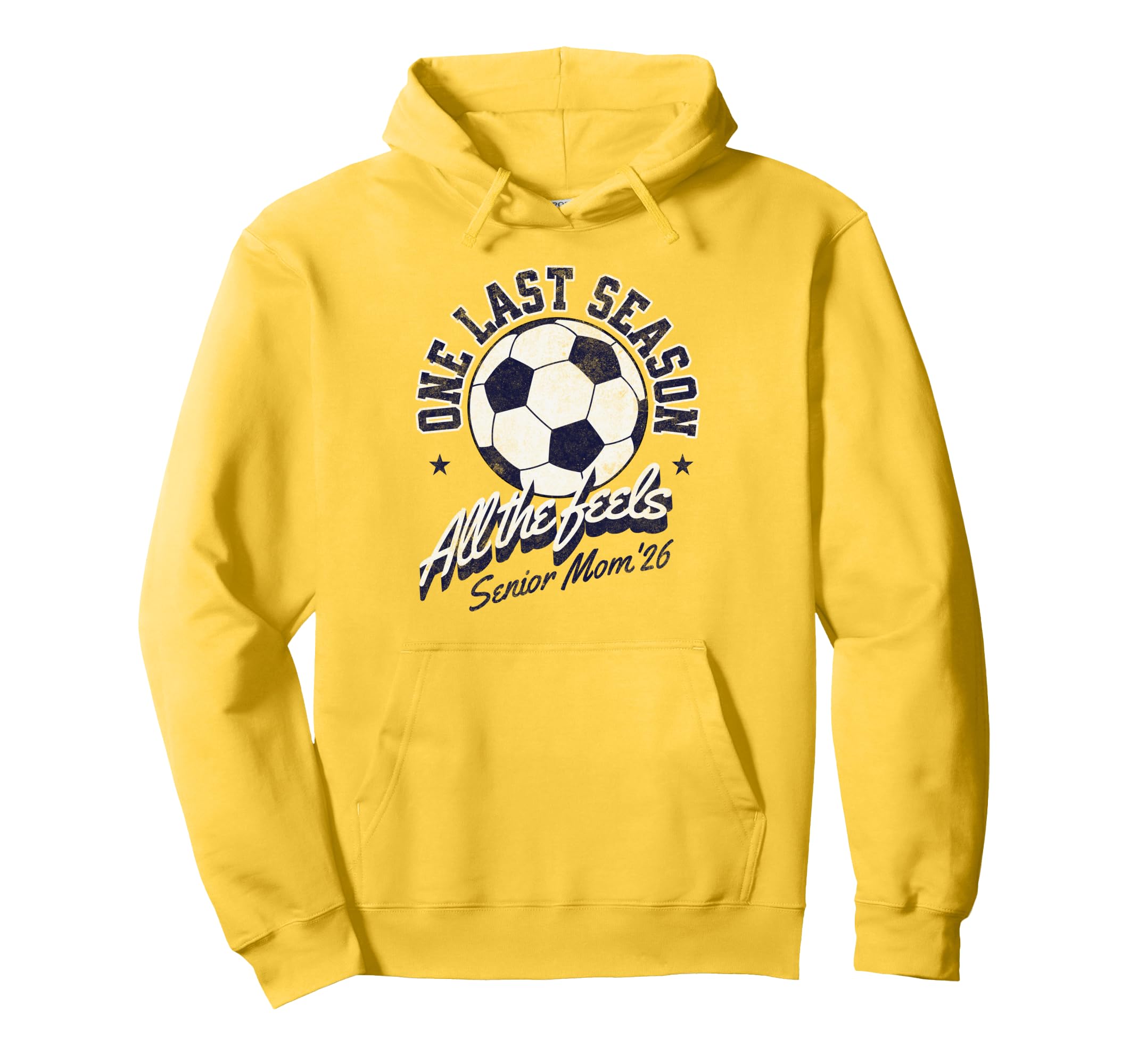 Soccer Senior Mom 2026 Distressed Hoodie - Streetwear Style Unisex