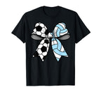 Soccer Volleyball Coquette Bow Funny T-Shirt - Trendy Graphic for Adults